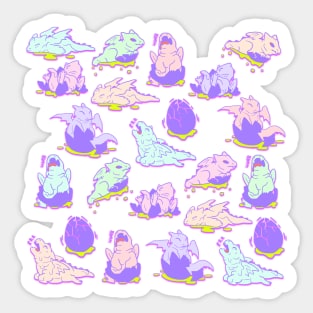 Hatching Dragouns v6 Sticker